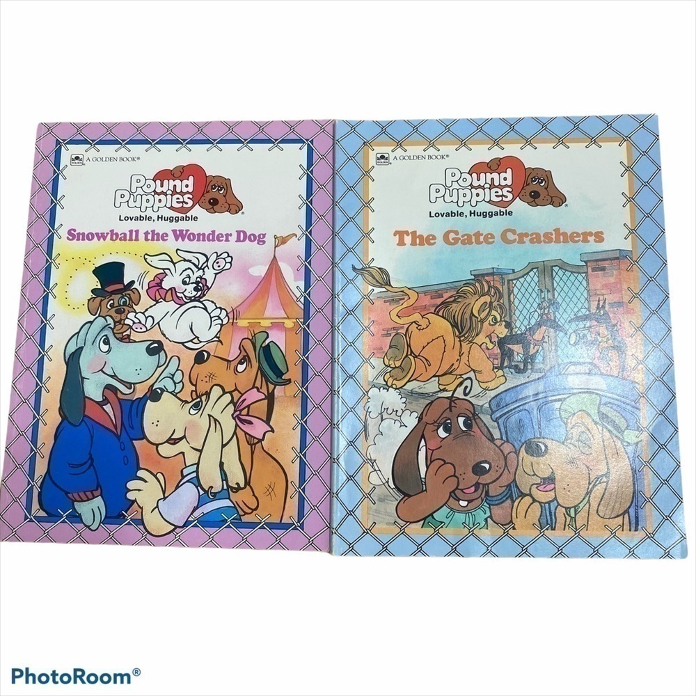Vintage Pound Puppies Books 1980s Golden Book Kids